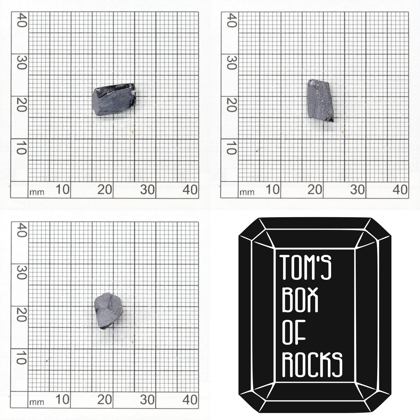 Dark Blue Synthetic Rutile Grade A - Faceting Rough