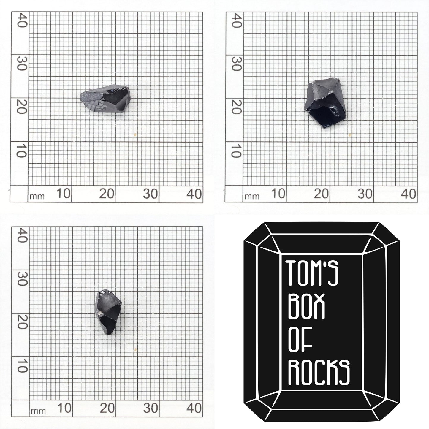 Dark Blue Synthetic Rutile Grade A - Faceting Rough