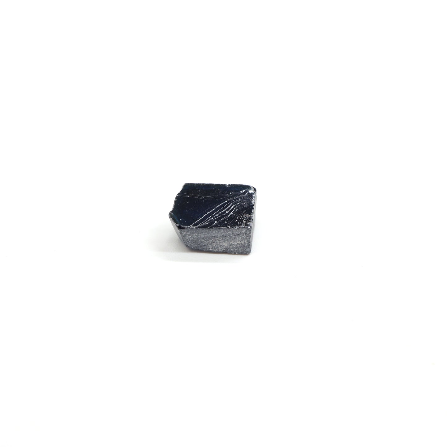 Dark Blue Synthetic Rutile Grade A - Faceting Rough