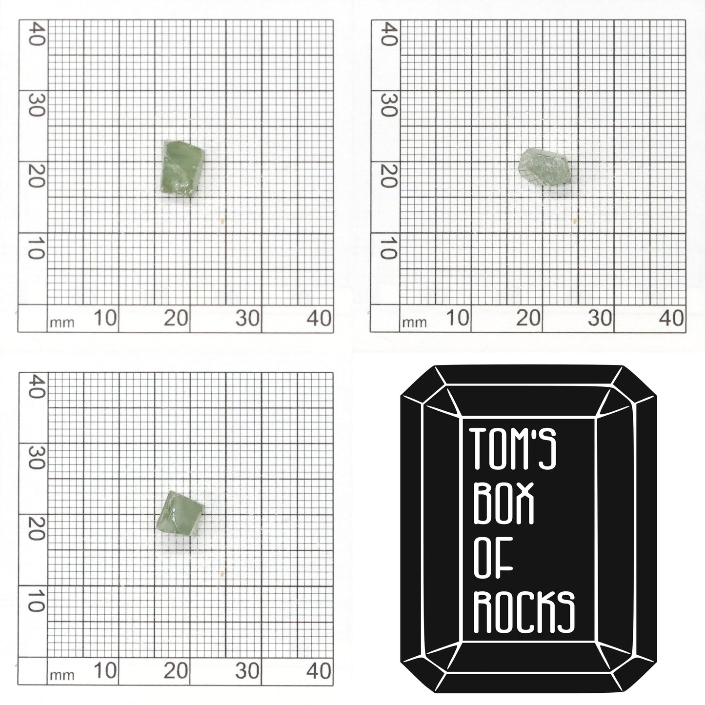 Green Synthetic Rutile Grade A - Faceting Rough