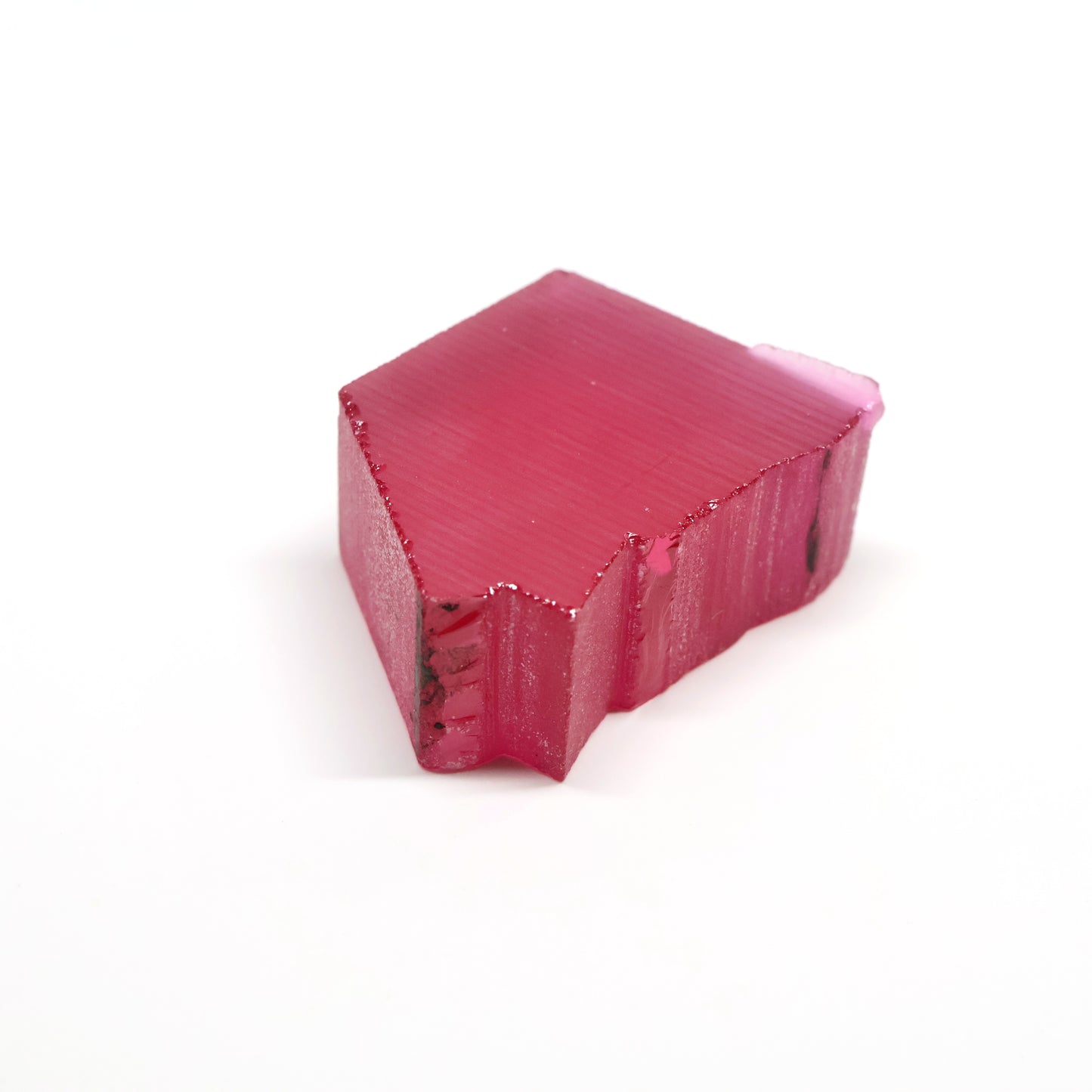 Titanium Pink Czochralski Pulled Sapphire - Grade A - Faceting Rough