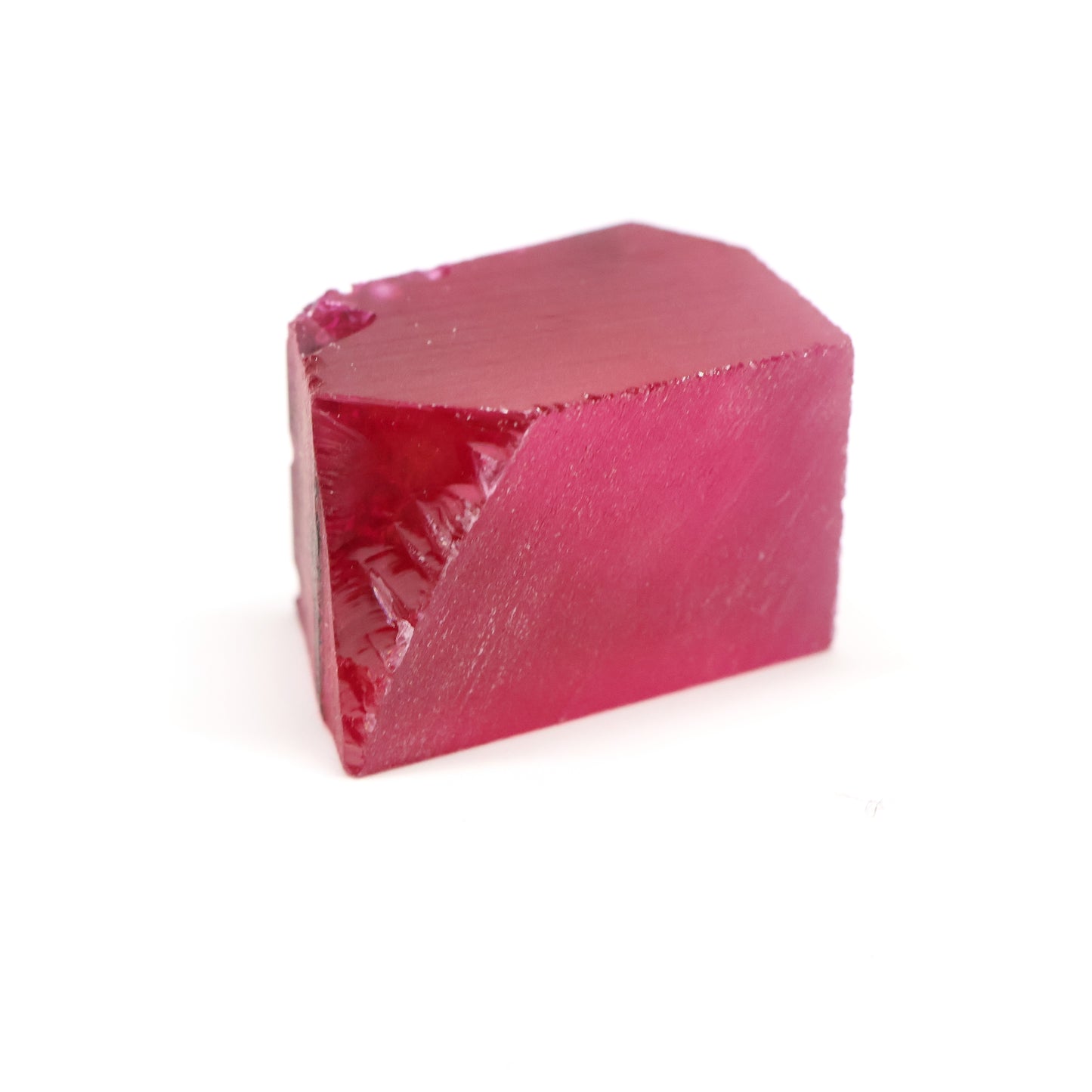 Titanium Pink Czochralski Pulled Sapphire - Grade A - Faceting Rough