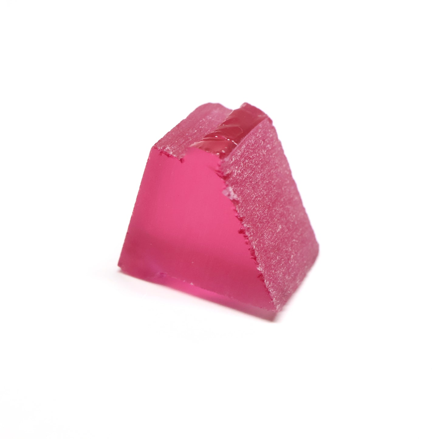Titanium Pink Czochralski Pulled Sapphire - Grade A - Faceting Rough