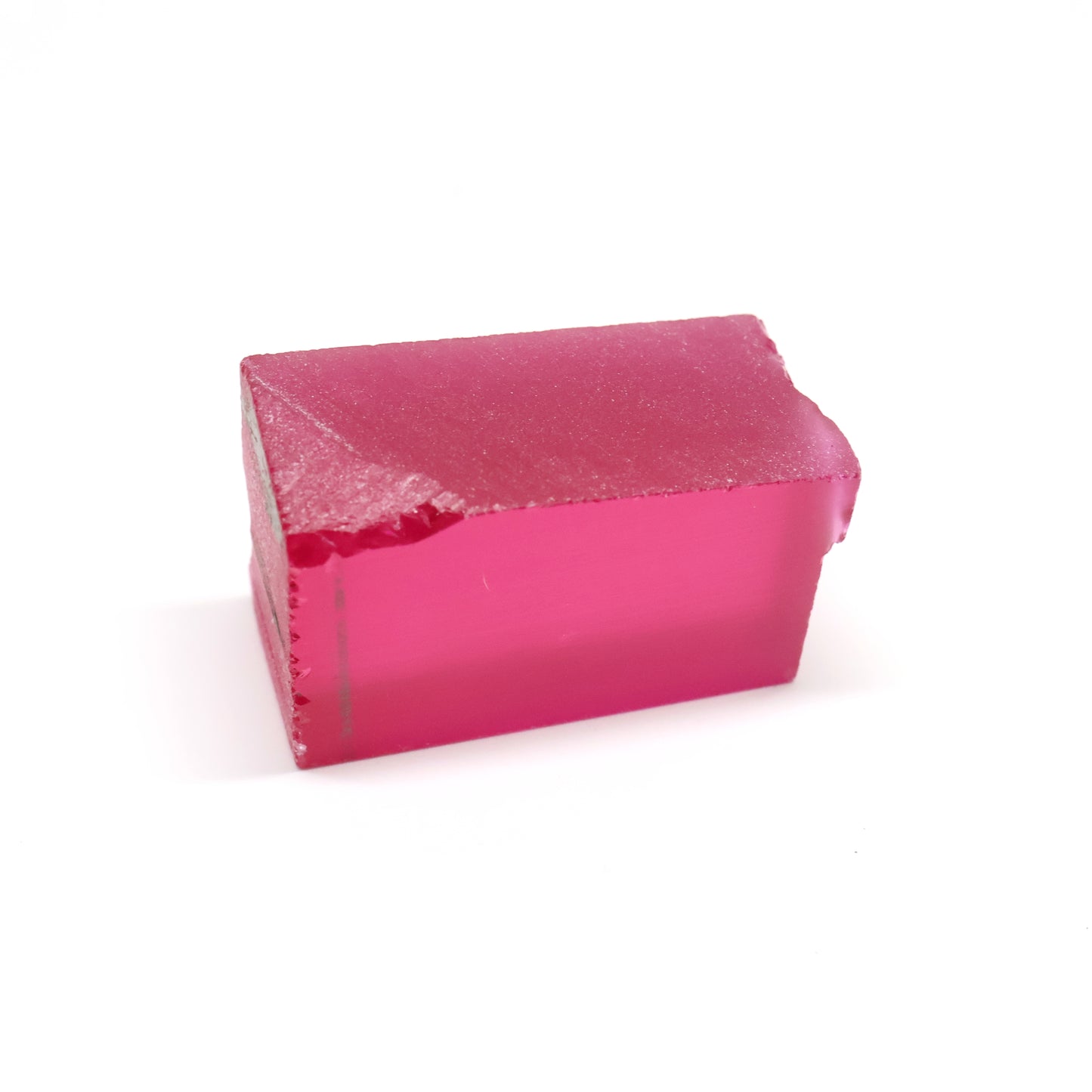 Titanium Pink Czochralski Pulled Sapphire - Grade A - Faceting Rough