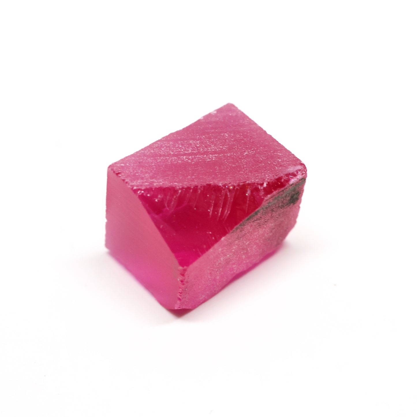 Titanium Pink Czochralski Pulled Sapphire - Grade A - Faceting Rough