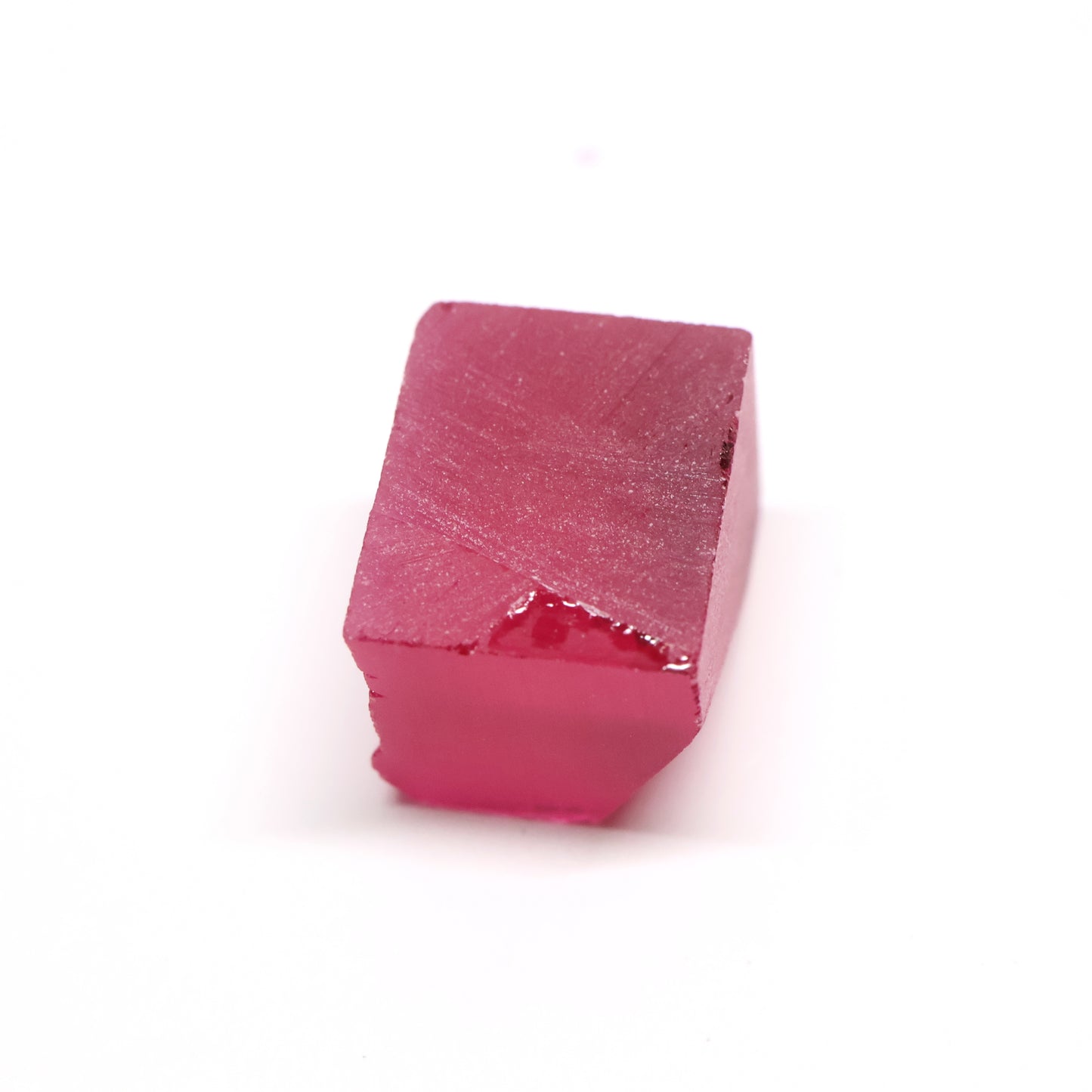 Titanium Pink Czochralski Pulled Sapphire - Grade A - Faceting Rough