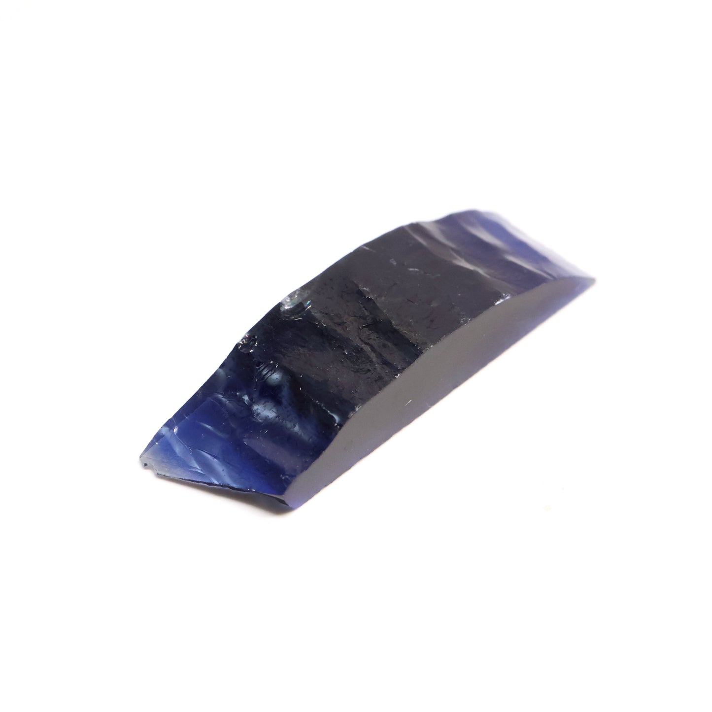 Dark Blue Czochralski Pulled Sapphire - Grade A - Faceting Rough