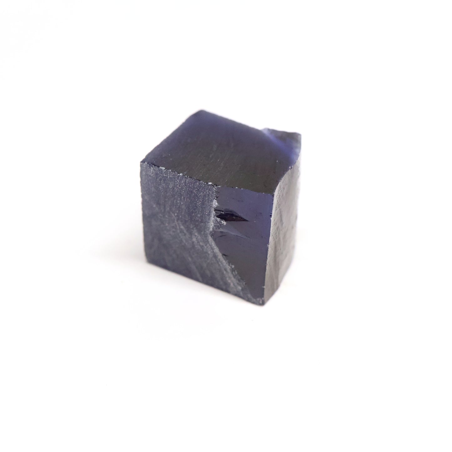 Dark Blue Czochralski Pulled Sapphire - Grade A - Faceting Rough