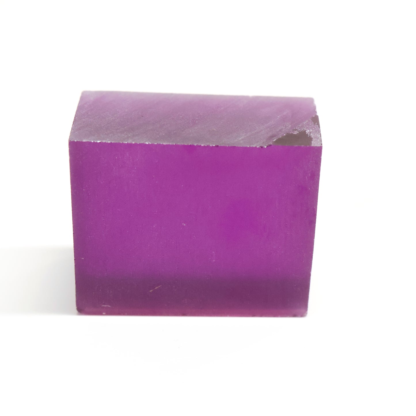 Purple Czochralski Pulled Sapphire (Reddish Hue) - Grade A - Faceting Rough