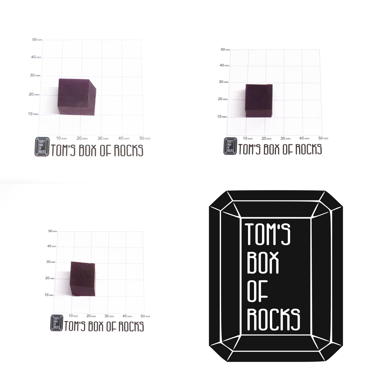 Purple Czochralski Pulled Sapphire (Reddish Hue) - Grade A - Faceting Rough