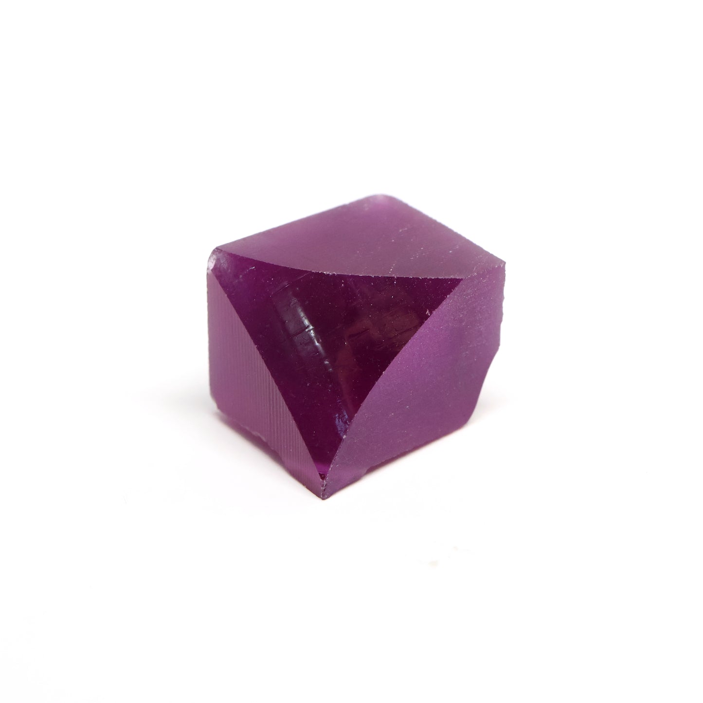 Purple Czochralski Pulled Sapphire (Reddish Hue) - Grade A - Faceting Rough