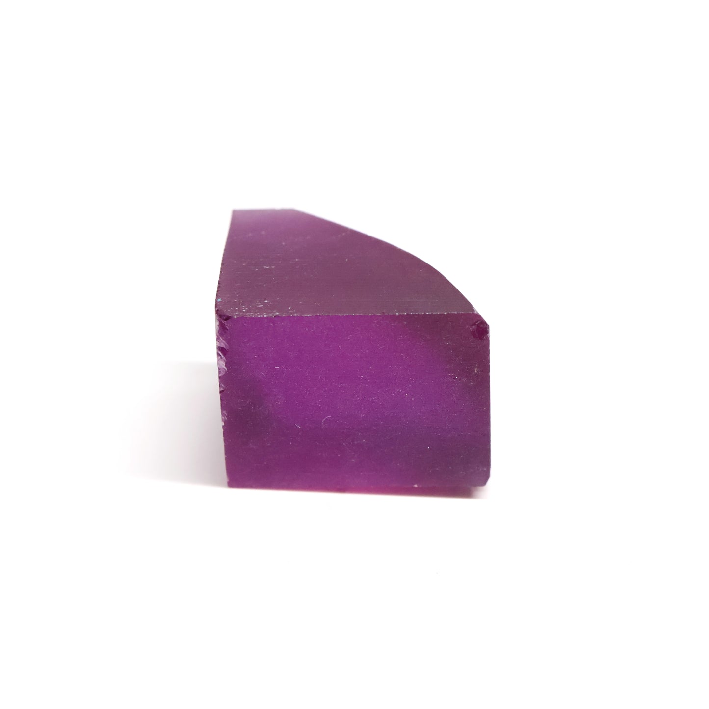 Purple Czochralski Pulled Sapphire (Reddish Hue) - Grade A - Faceting Rough