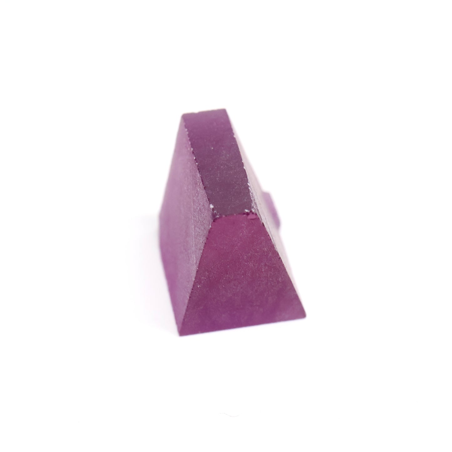 Purple Czochralski Pulled Sapphire (Reddish Hue) - Grade A - Faceting Rough