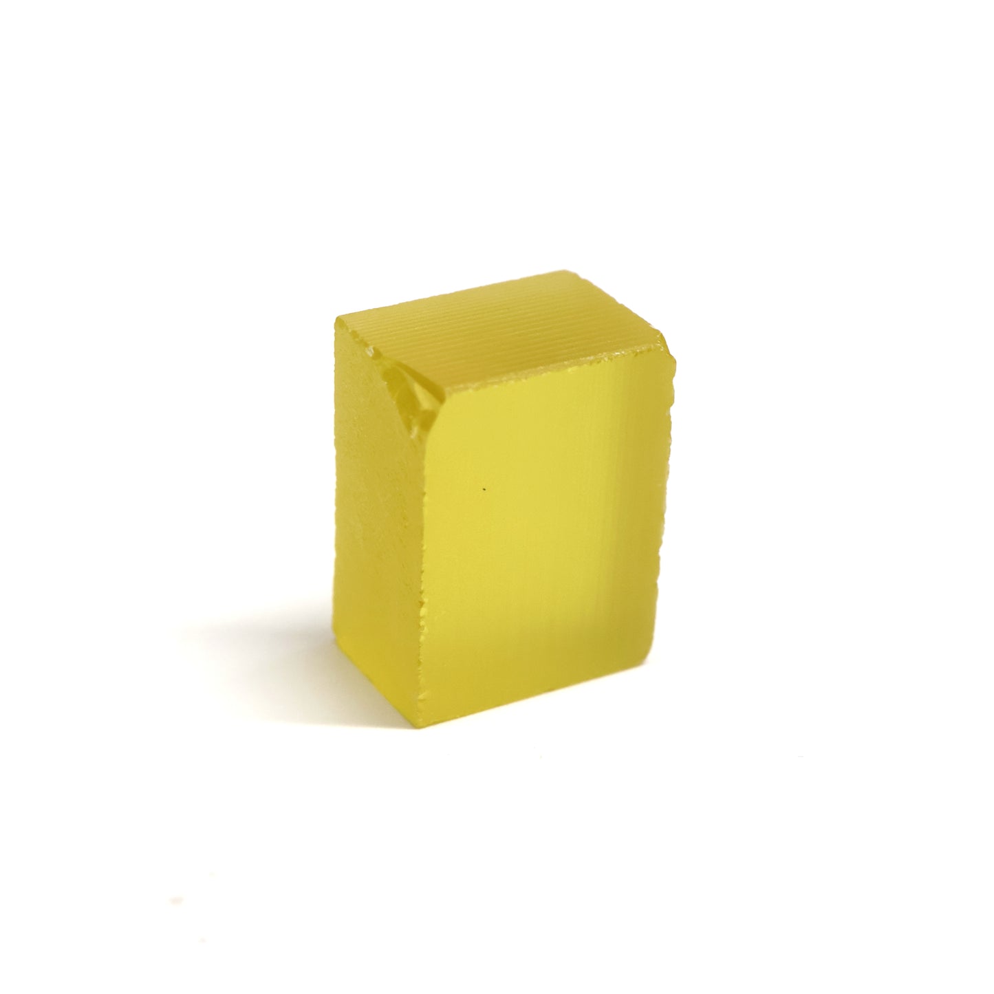 Medium Yellow Czochralski Pulled Sapphire - Grade A - Faceting Rough