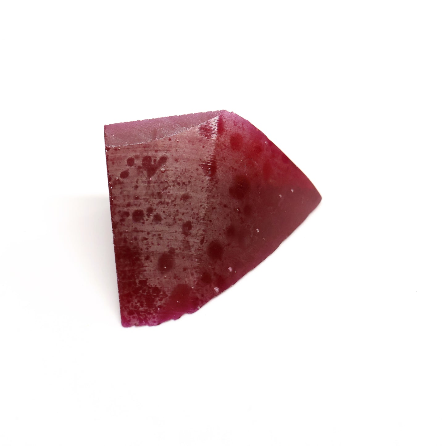 Pigeon Blood Red Czochralski Pulled Ruby - Grade A - Faceting Rough