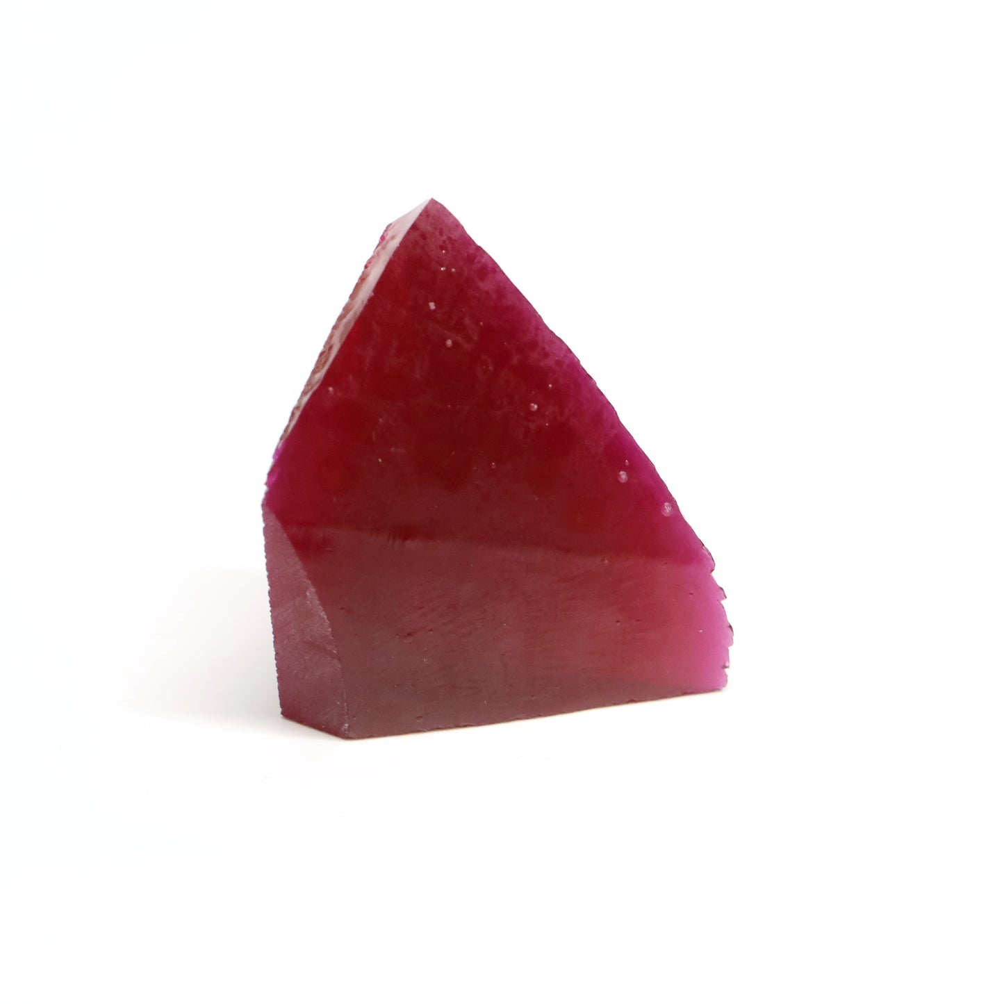 Pigeon Blood Red Czochralski Pulled Ruby - Grade A - Faceting Rough