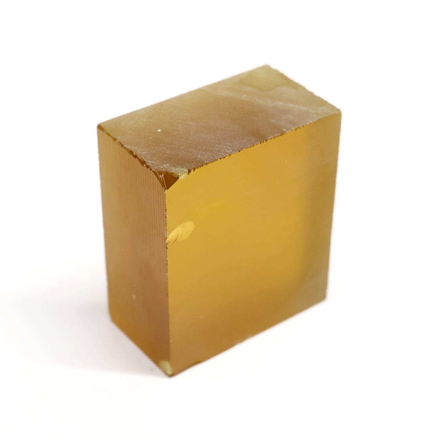 Dark Yellow Czochralski Pulled Sapphire - Grade A - Faceting Rough