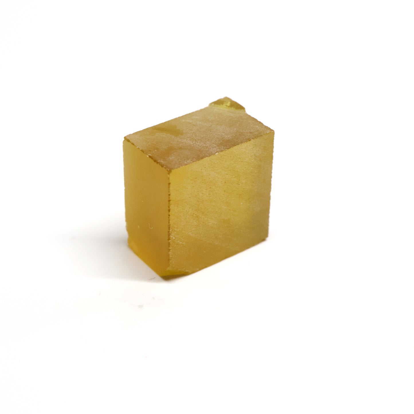 Dark Yellow Czochralski Pulled Sapphire - Grade A - Faceting Rough