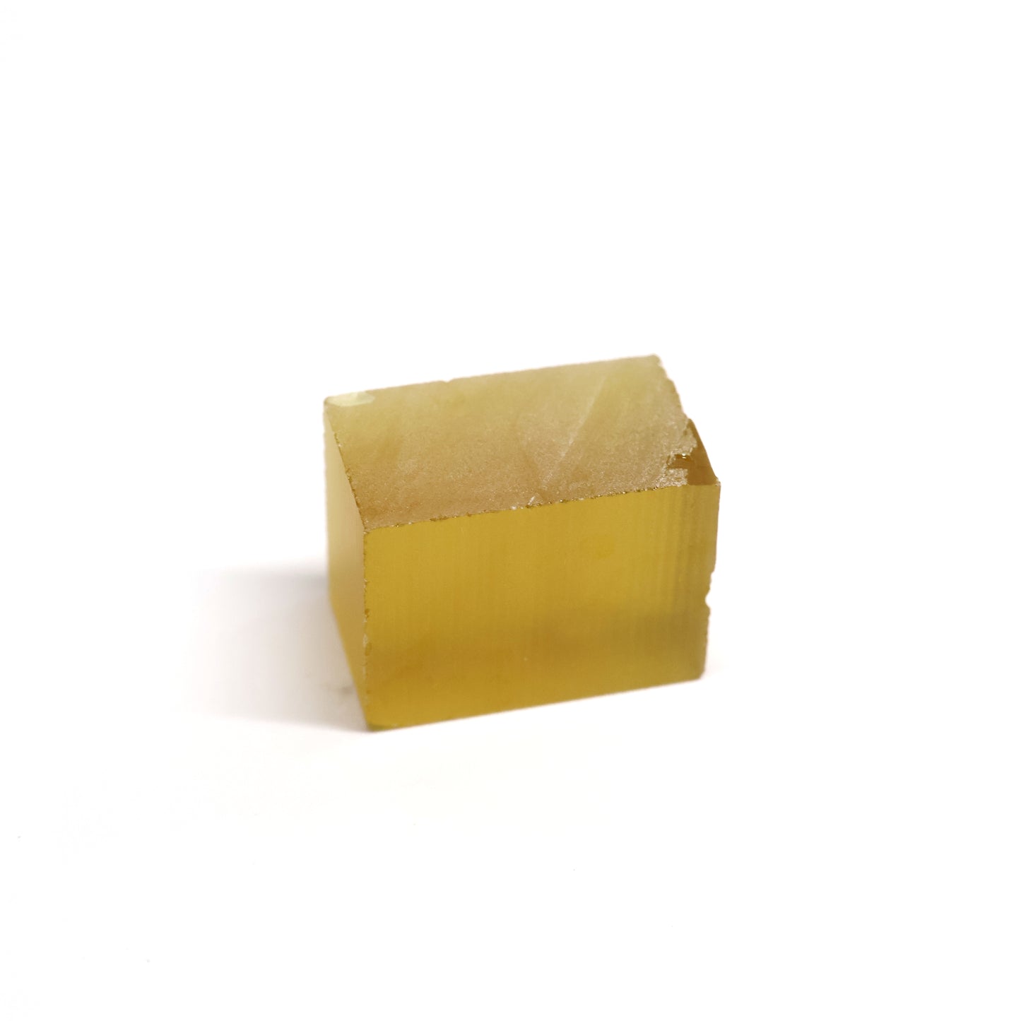 Dark Yellow Czochralski Pulled Sapphire - Grade A - Faceting Rough