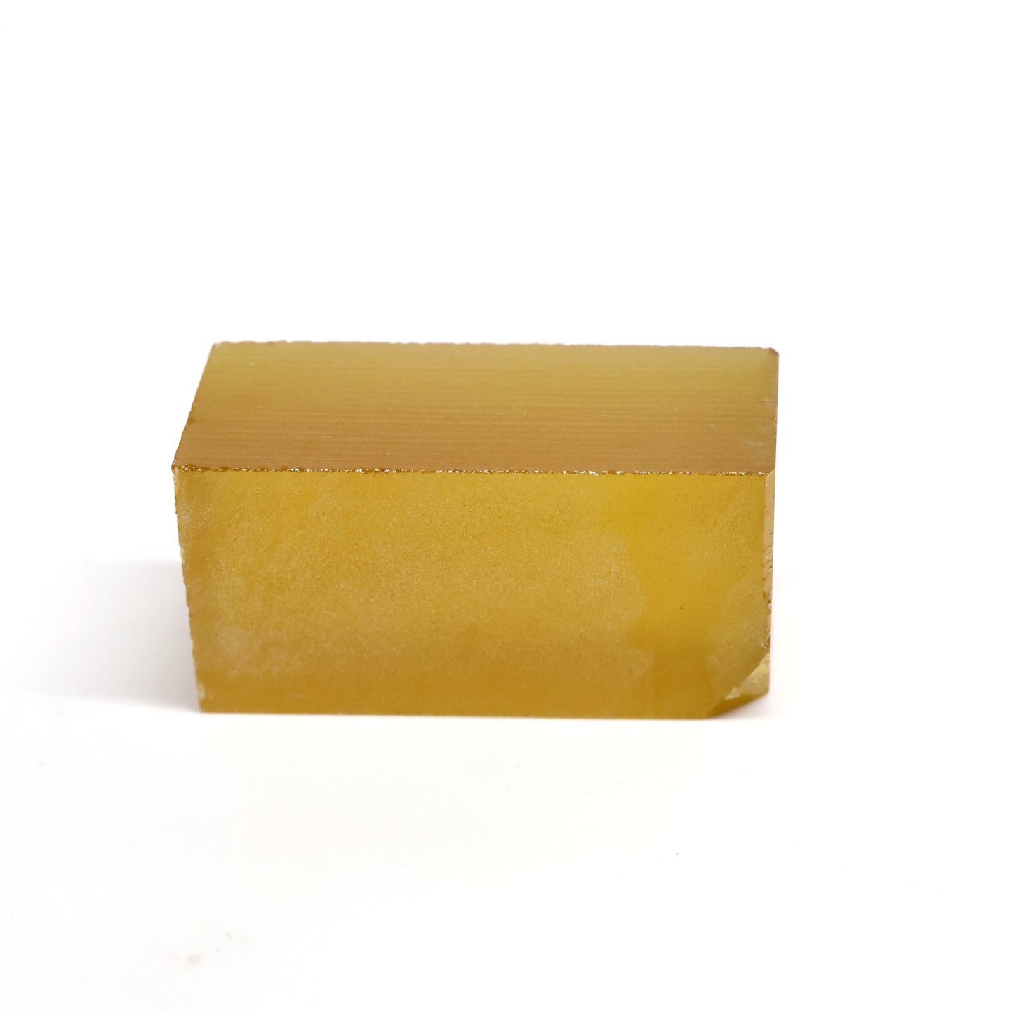 Dark Yellow Czochralski Pulled Sapphire - Grade A - Faceting Rough