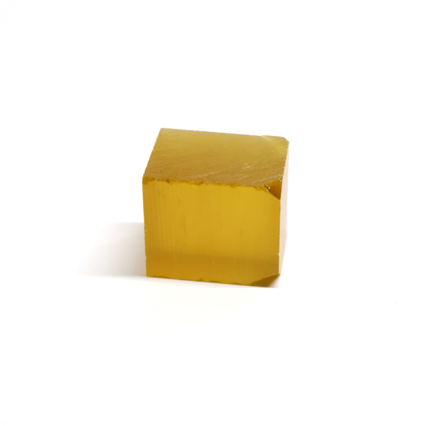 Dark Yellow Czochralski Pulled Sapphire - Grade A - Faceting Rough