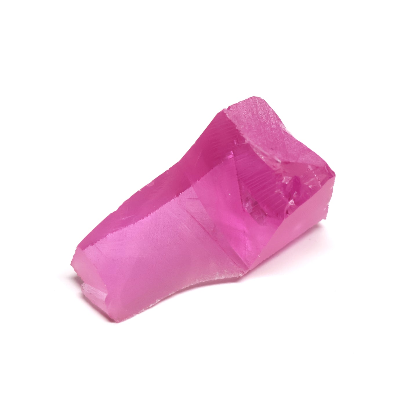 Pink Czochralski Pulled Sapphire - Grade A - Faceting Rough