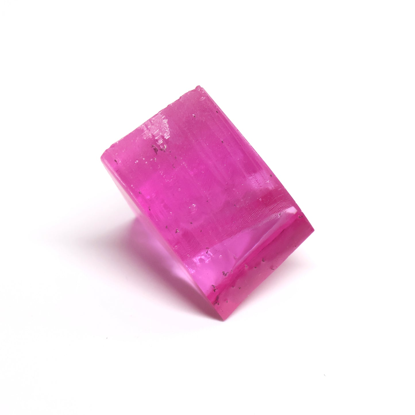 Pink Czochralski Pulled Sapphire - Grade A - Faceting Rough