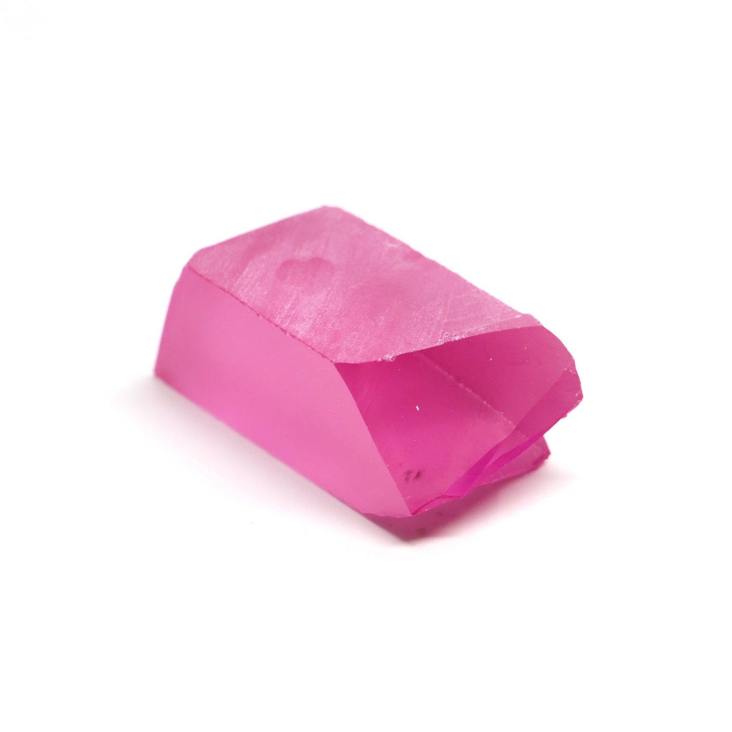 Pink Czochralski Pulled Sapphire - Grade A - Faceting Rough