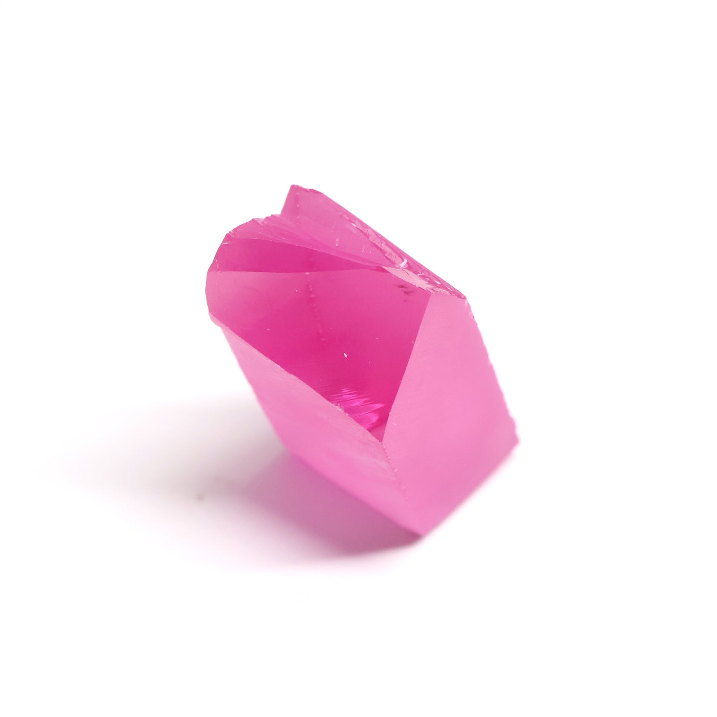 Pink Czochralski Pulled Sapphire - Grade A - Faceting Rough