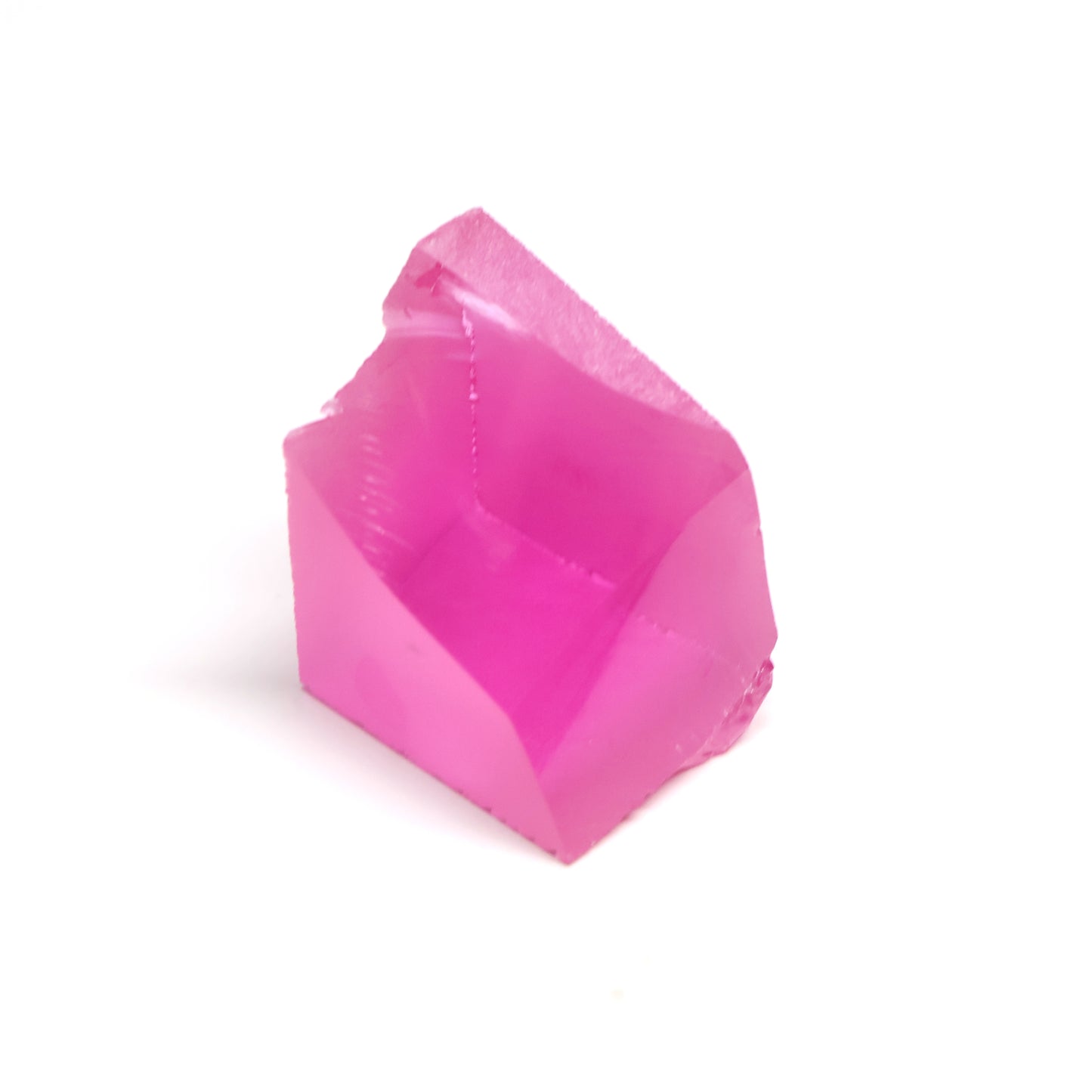 Pink Czochralski Pulled Sapphire - Grade A - Faceting Rough