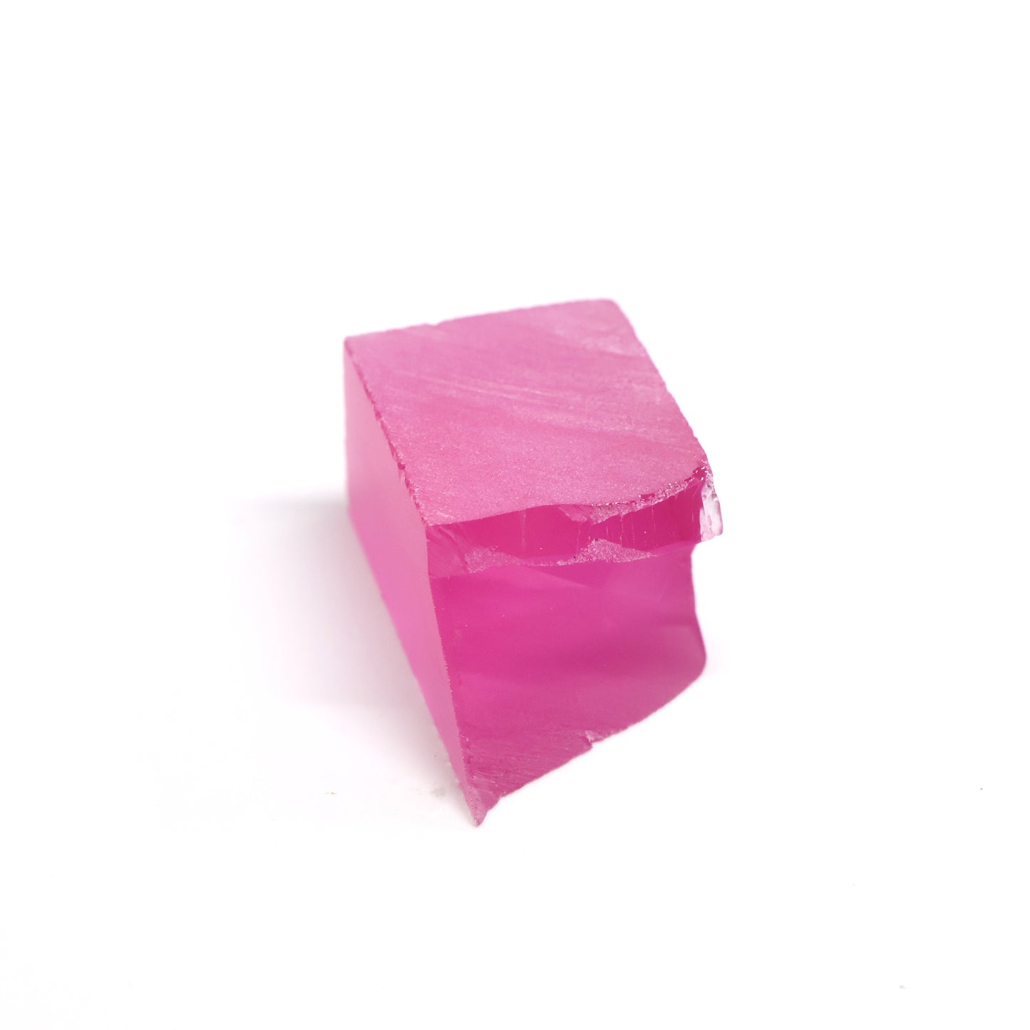 Pink Czochralski Pulled Sapphire - Grade A - Faceting Rough