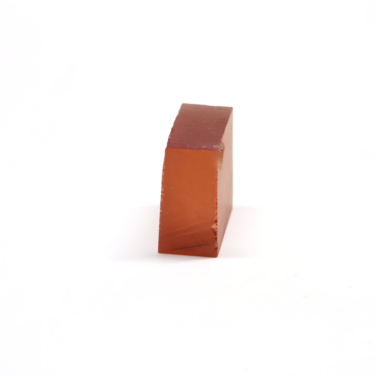 Orange Czochralski Pulled Sapphire - Grade A - Faceting Rough