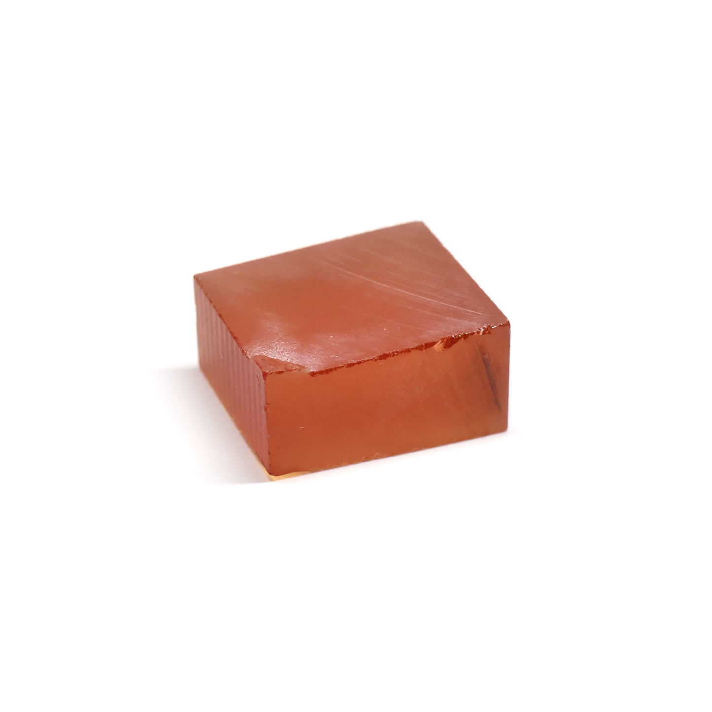 Orange Czochralski Pulled Sapphire - Grade A - Faceting Rough