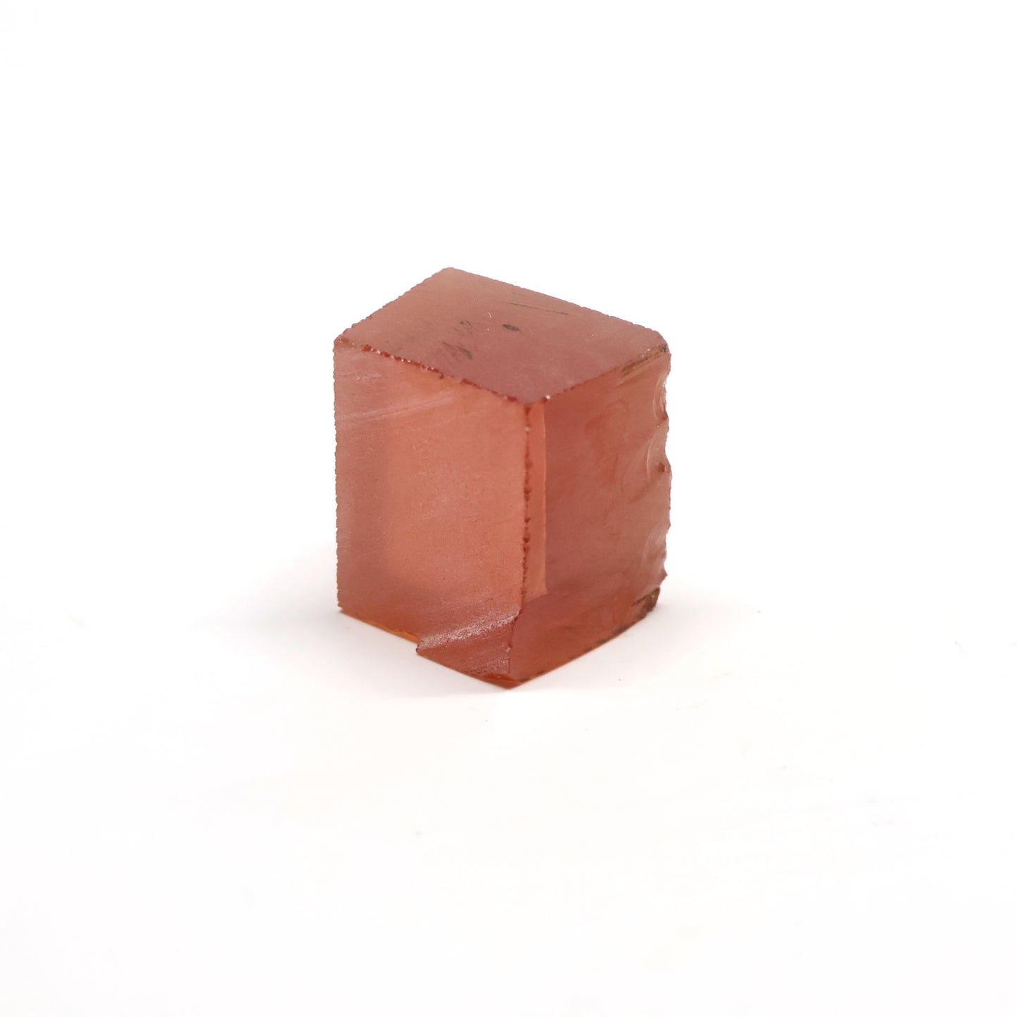 Orange Czochralski Pulled Sapphire - Grade A - Faceting Rough