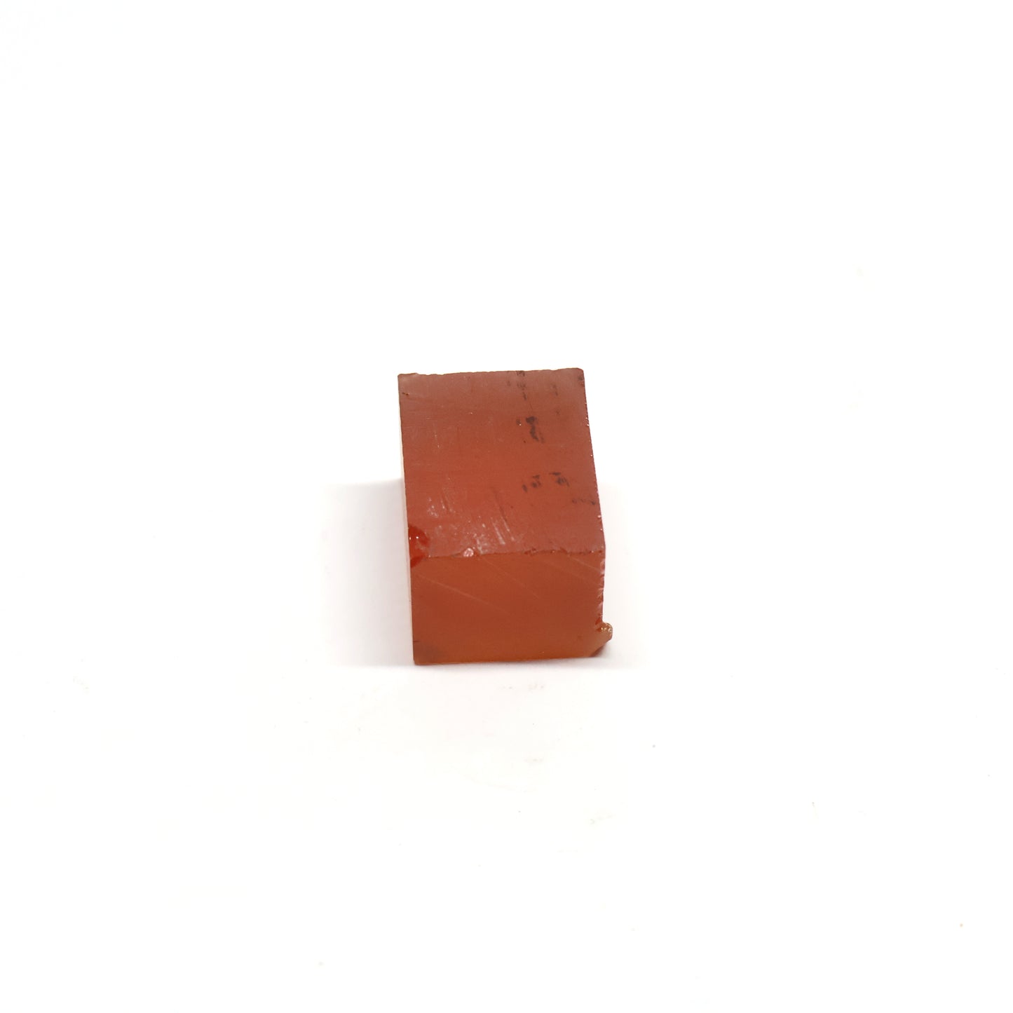 Orange Czochralski Pulled Sapphire - Grade A - Faceting Rough