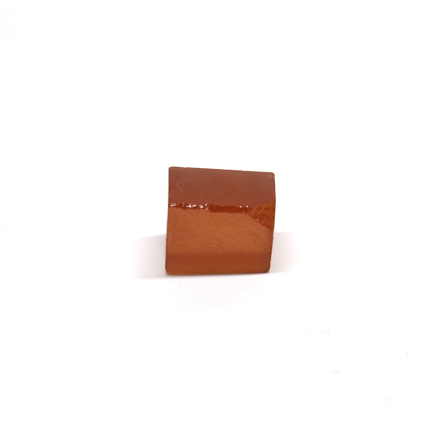 Orange Czochralski Pulled Sapphire - Grade A - Faceting Rough