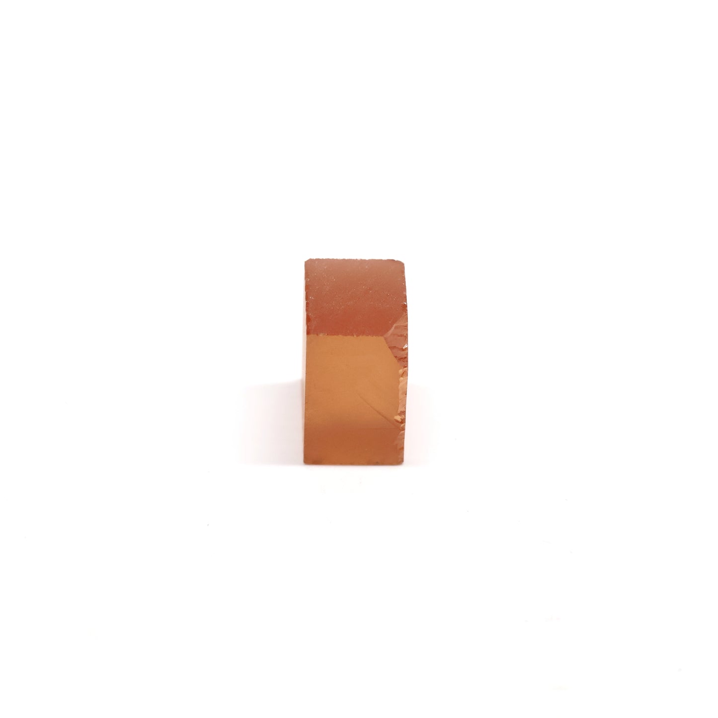 Orange Czochralski Pulled Sapphire - Grade A - Faceting Rough
