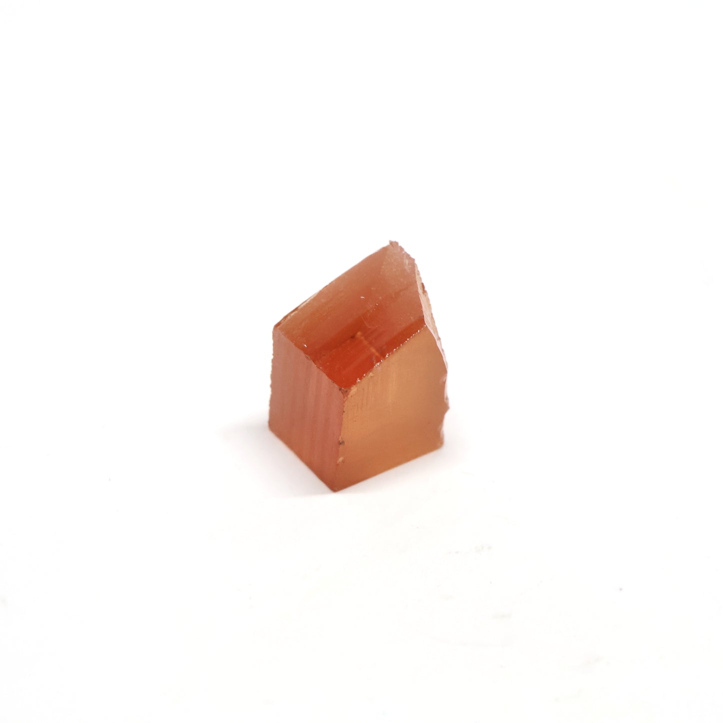 Orange Czochralski Pulled Sapphire - Grade A - Faceting Rough