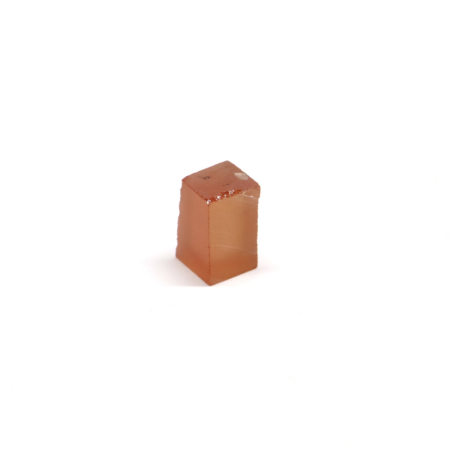 Orange Czochralski Pulled Sapphire - Grade A - Faceting Rough
