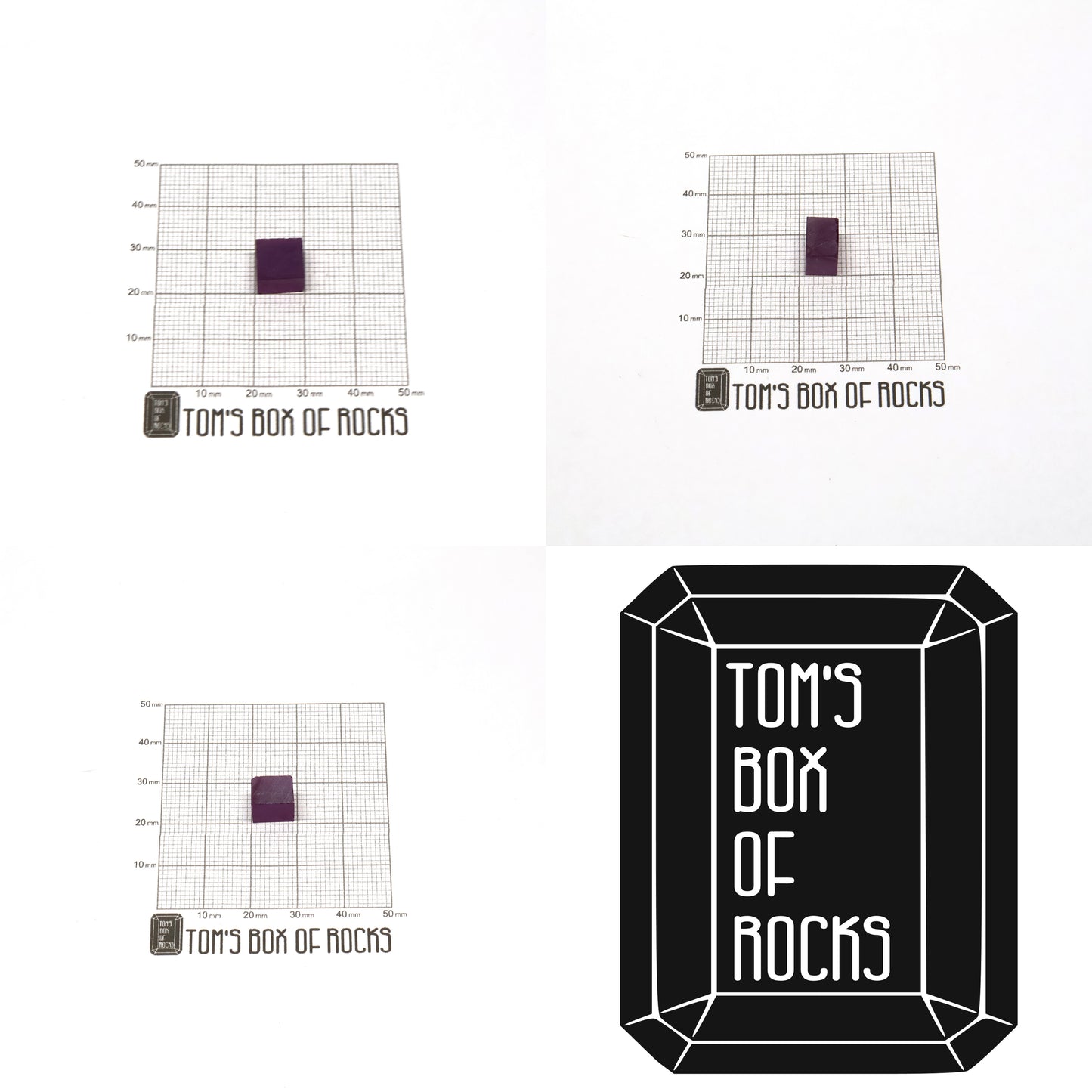 Purple Czochralski Pulled Sapphire (Reddish Hue) - Grade A - Faceting Rough