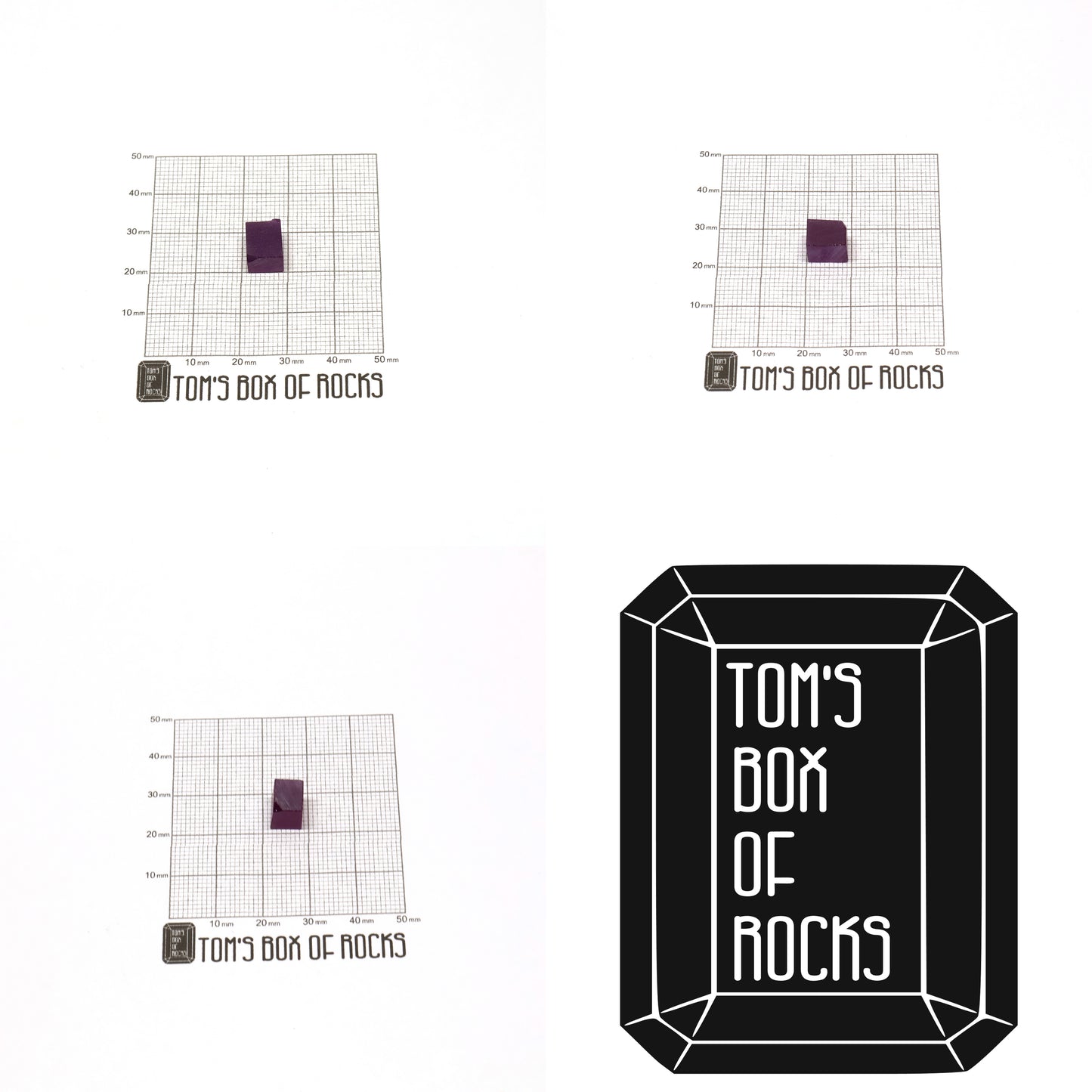 Purple Czochralski Pulled Sapphire (Reddish Hue) - Grade A - Faceting Rough