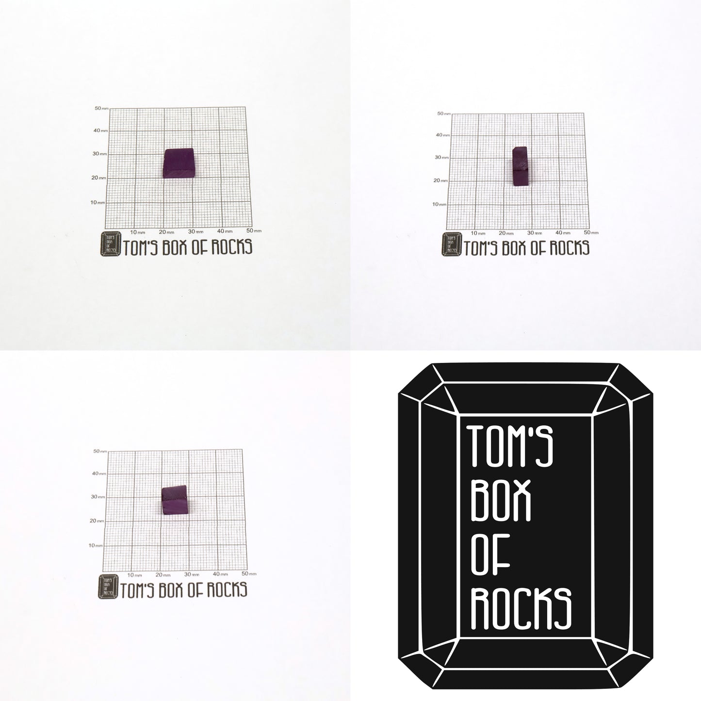 Purple Czochralski Pulled Sapphire (Reddish Hue) - Grade A - Faceting Rough