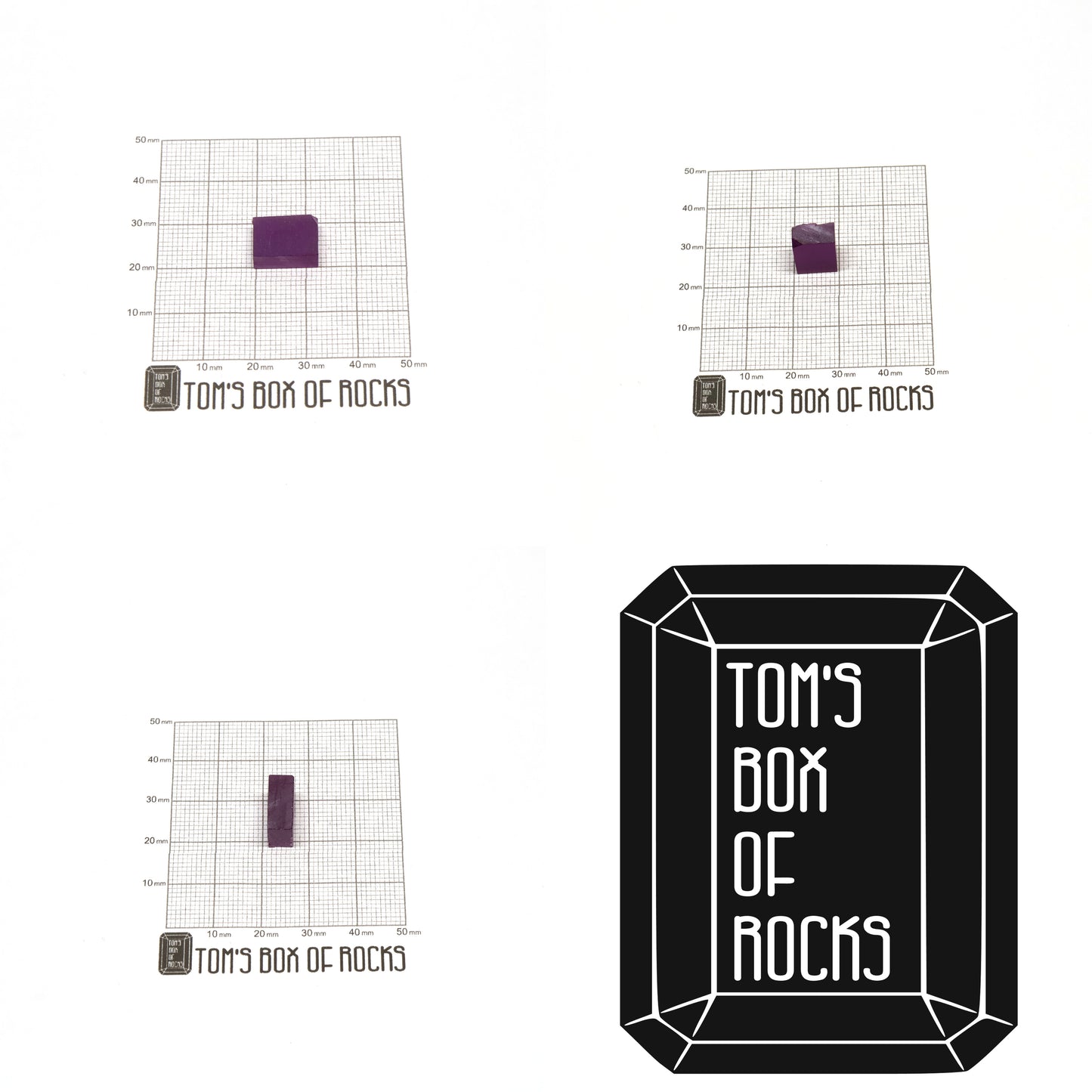 Purple Czochralski Pulled Sapphire (Reddish Hue) - Grade A - Faceting Rough