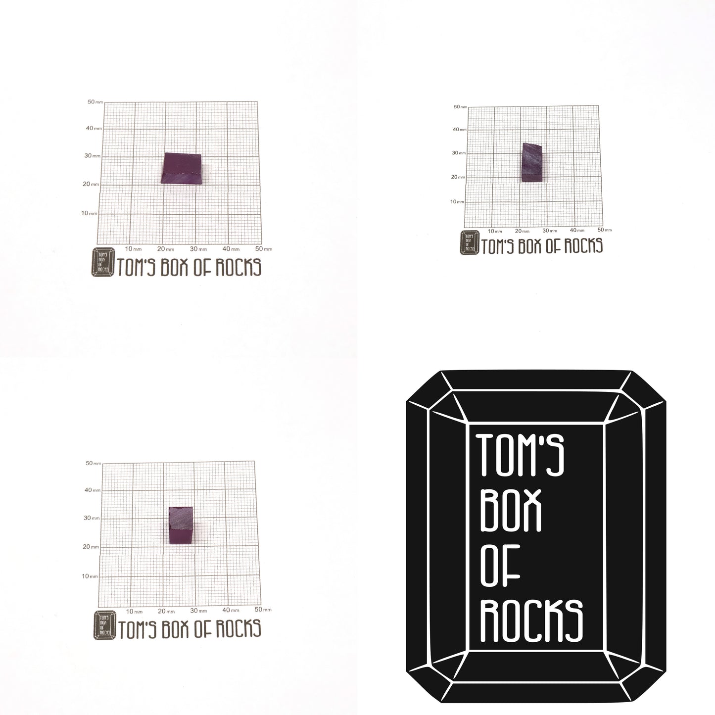 Purple Czochralski Pulled Sapphire (Reddish Hue) - Grade A - Faceting Rough