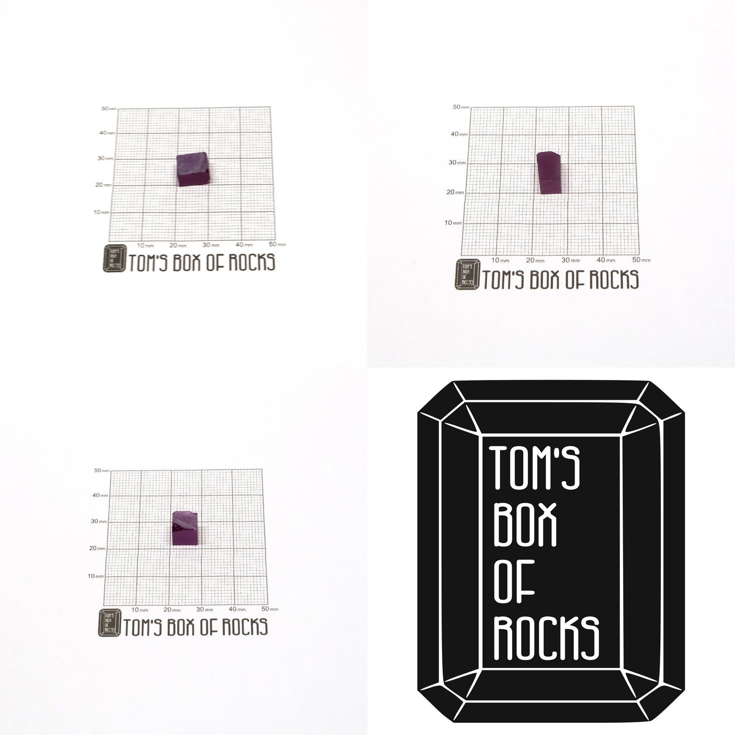 Purple Czochralski Pulled Sapphire (Reddish Hue) - Grade A - Faceting Rough