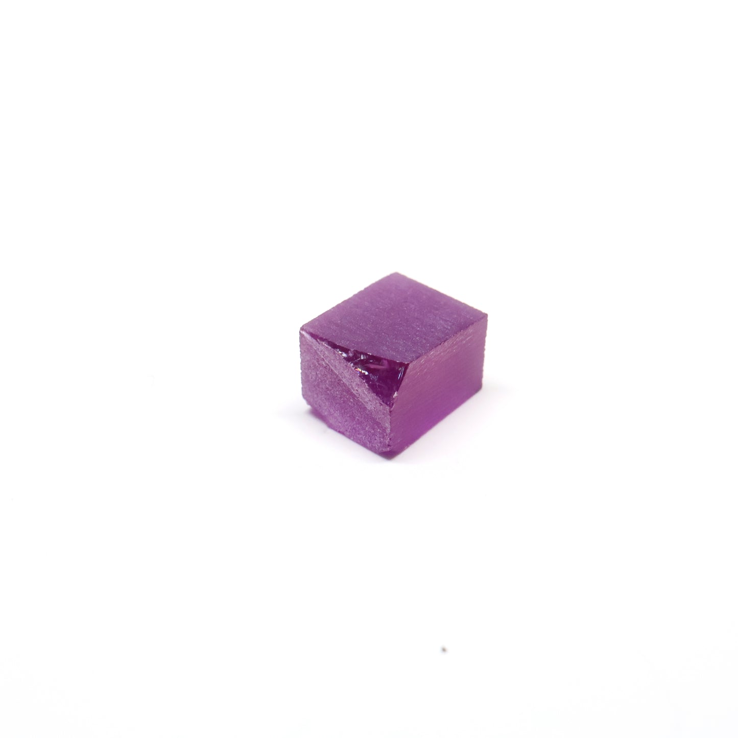 Purple Czochralski Pulled Sapphire (Reddish Hue) - Grade A - Faceting Rough