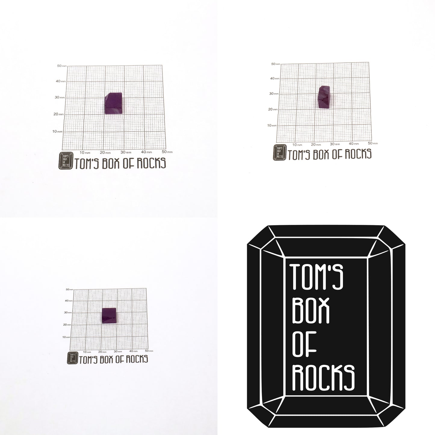 Purple Czochralski Pulled Sapphire (Reddish Hue) - Grade A - Faceting Rough
