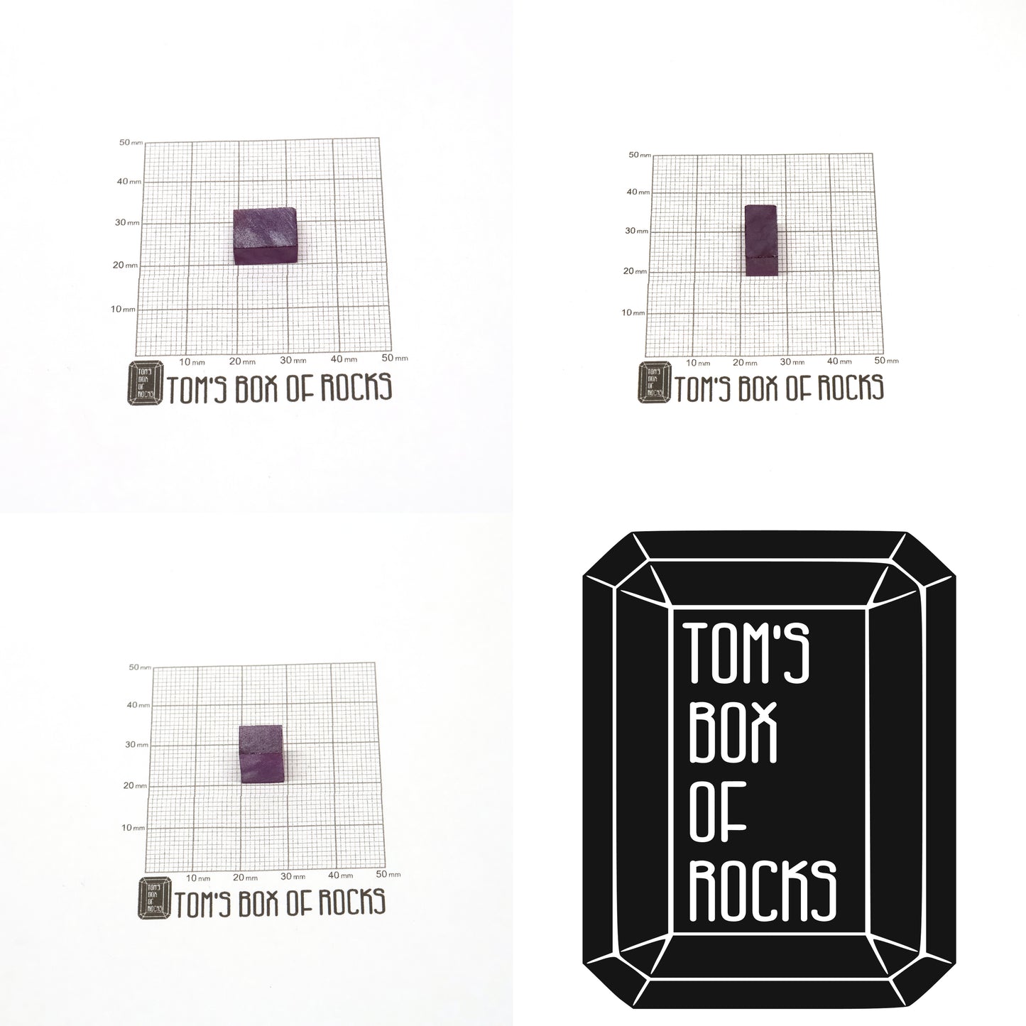 Purple Czochralski Pulled Sapphire (Reddish Hue) - Grade A - Faceting Rough