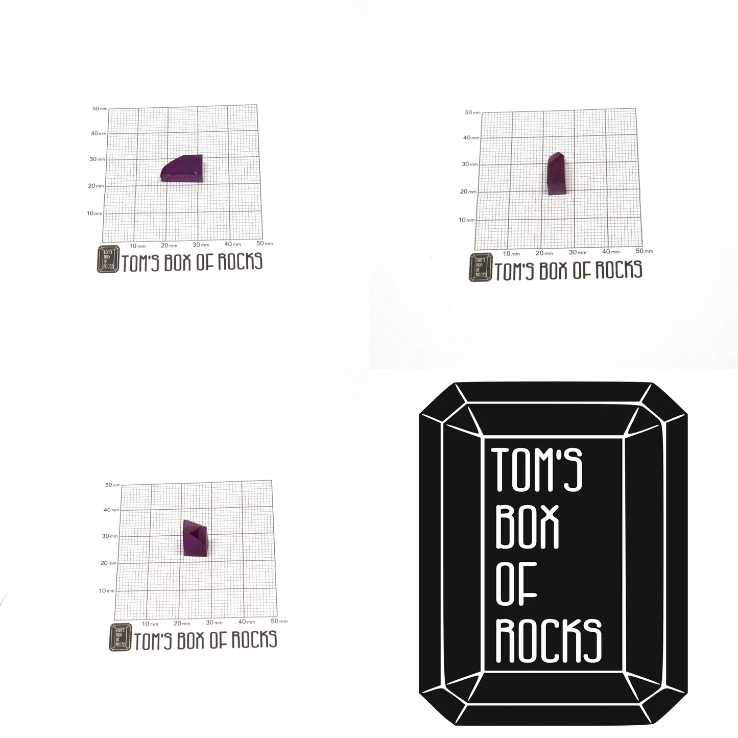 Purple Czochralski Pulled Sapphire (Reddish Hue) - Grade A - Faceting Rough