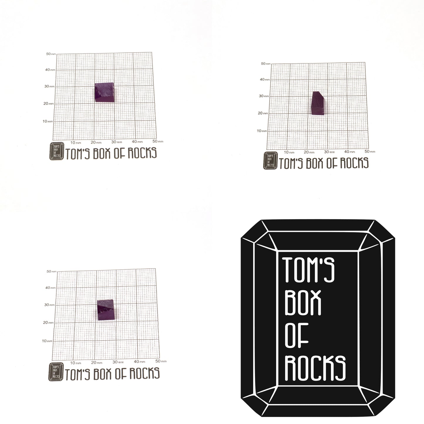 Purple Czochralski Pulled Sapphire (Reddish Hue) - Grade A - Faceting Rough